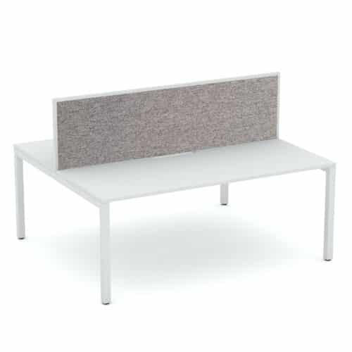 Apex 2 Person Double Desk with Screen