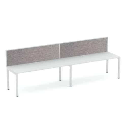 Apex 2 Person Inline Desk with Screen