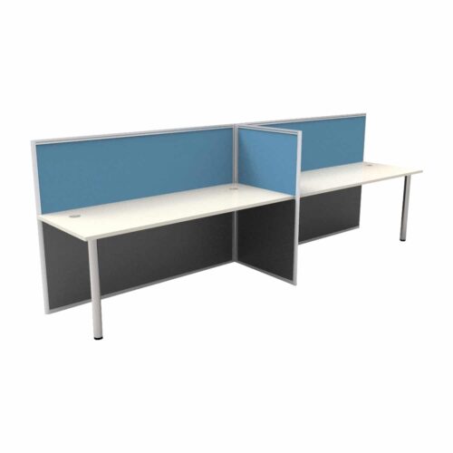 Super Office Screen 2 Person Single Sided Desk
