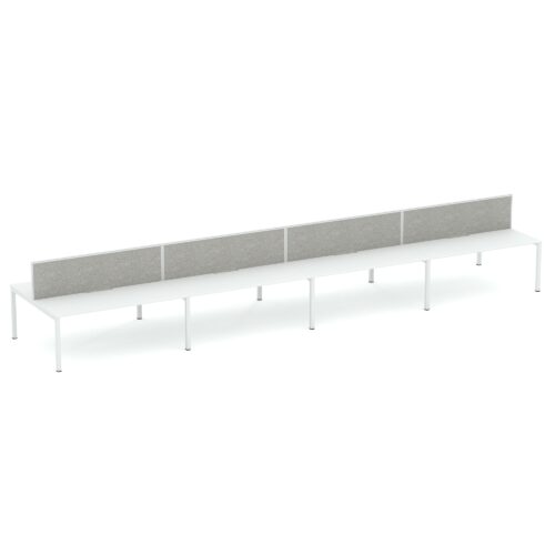 Apex 8 Person Double Desk with Screen