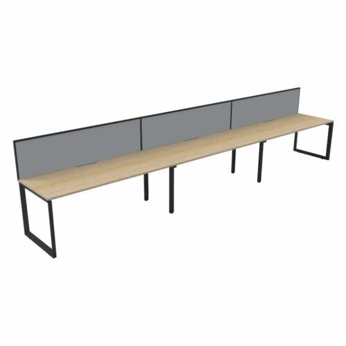 Avenger Mars 3P Single Sided Desk With Mill Screen