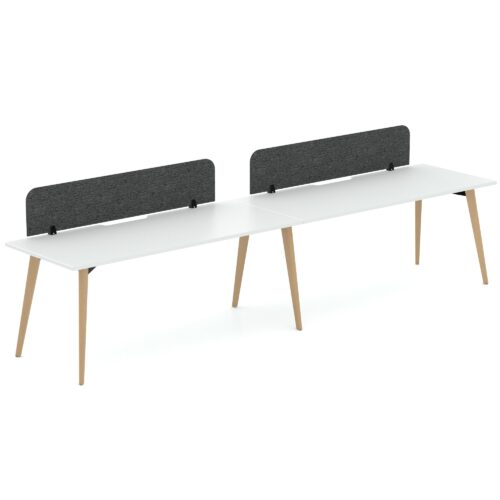 Enzo 2 Person Single Sided Desk (With Screen)