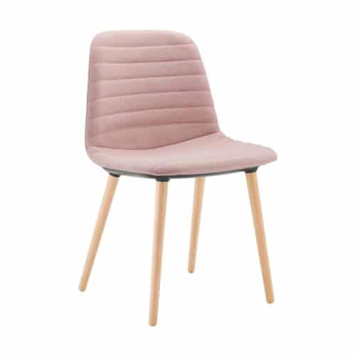 Layla Timber Leg Chair (Fabric Seat)