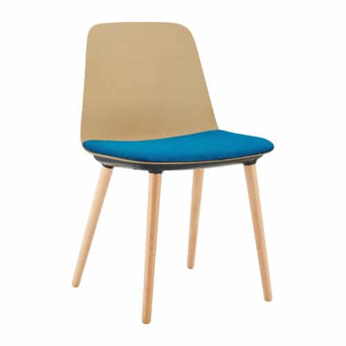Layla Timber Leg Chair (Seat Pad)