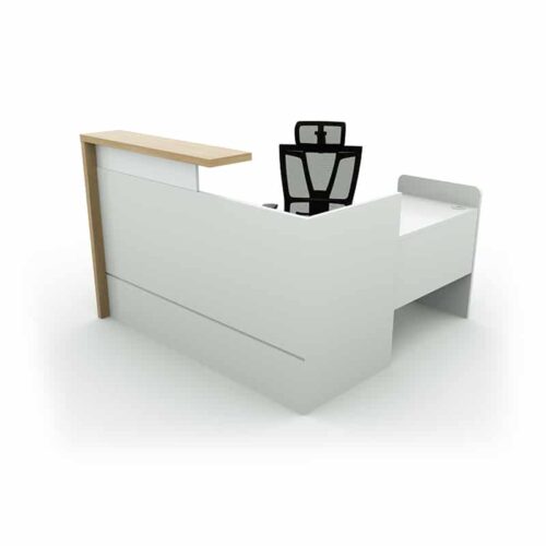 Reception Desks - lola desk left with return front view