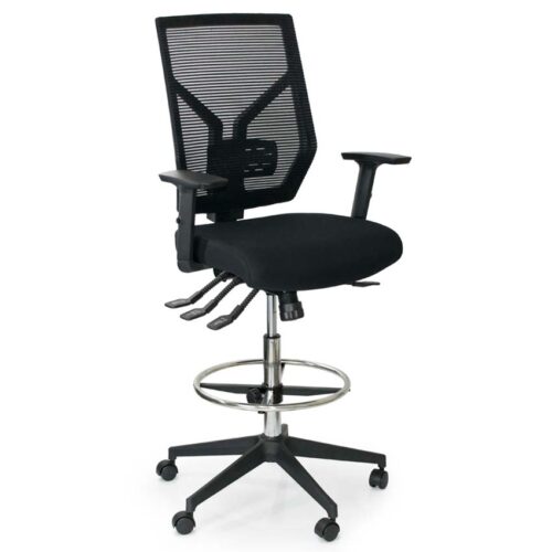 Mesh Ergo Office Chair with Drafting Kit