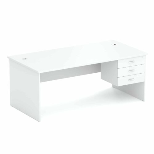 Wonder Straight Desk White/White