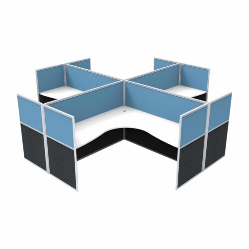 Super Office Screen 4 Person X Pod Super Screening System