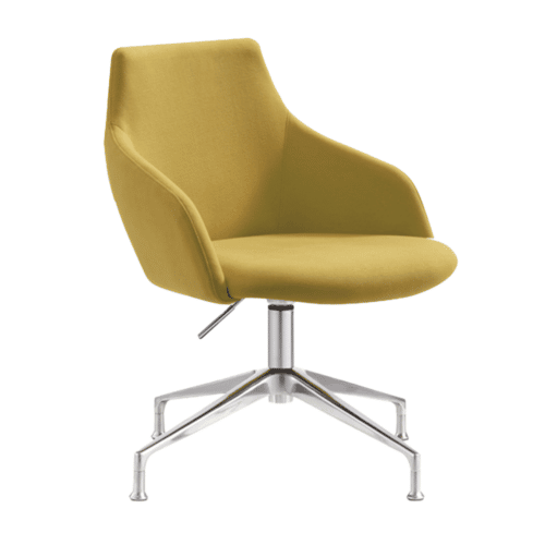 Gold 4 Star Base Visitors Chair