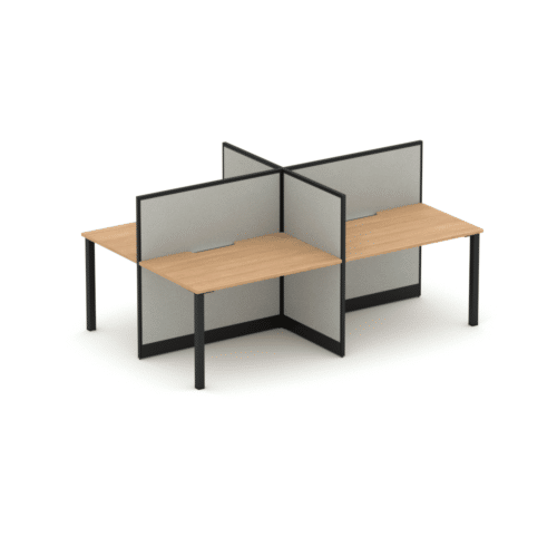 Quiet 4 Person Double Desk